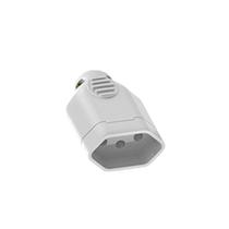 Plug Fêmea 2P+T 10A - 250V Branco Ilumi