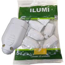 Plug Fêmea para 3 pinos 2p+T de 20a para Extensão Tomada Kit 10 peças