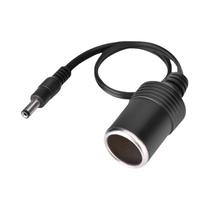 Plug Feminino para isqueiro do carro, Female Socket Cabo de Alimentação, DC 5.5x2.1mm