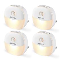 Plug-in AUVON de luz noturna com sensor de movimento e Dusk to Dawn 4Pk