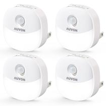 Plug-in AUVON de luz noturna com sensor de movimento e Dusk to Dawn 4Pk