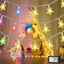 Plug-in QUHUATU Star String Lights 120 LED 12m 8 modos