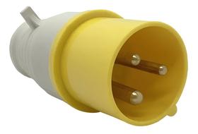Plug industrial 2p t 16a 110v 4h amarelo stark