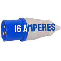 Plug Industrial 2pt 16a 6h 220 E 240v 50 A 60hz Azul Plug Industrial 2pt 16a 6h 220 E 240v 50 A 60hz Azul