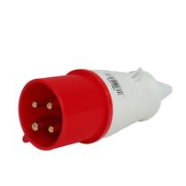 Plug Industrial 3p+t 32a Vermelho 6h 380/440v OMG 4276