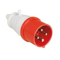 Plug Industrial 3P+T 32A Vermelho 6H 380/440V Omg 4276