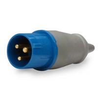 Plug Industrial Macho Pls 3076 2p+t 220/240v Ip44-6h 16 A - Soprano