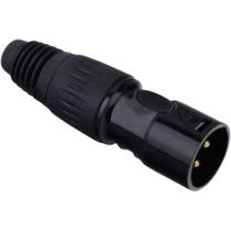 Plug Jack Cannon Macho Metálico Preto Storm - PCT / 5 Plug Jack Cannon Macho Metálico Preto Storm - PCT / 5