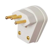 Plug Junção Macho 90º - 2p + T - 20a - Cinza - Fame Plug Junção Macho 90º - 2p + T - 20a - Cinza - Fame