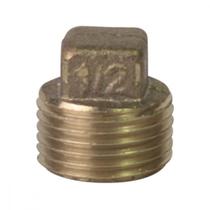 Plug Latao Metais Rei 1/2 Rosca Rosca Macho Amarelo 10199