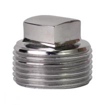 Plug Latao Metais Rei 1 Rosca Rosca Macho Cromado 10243