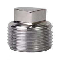 Plug Latao Metais Rei 3/4 Rosca Rosca Macho Cromado 10202