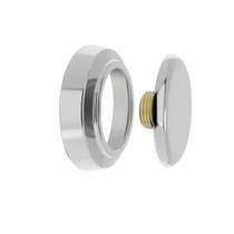 Plug latão rosca de 1/2 com canopla em abs cromado tampa furo de parede - blukit