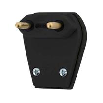 Plug Macho 2p 10a Preto Prensa Cabo Pezzi