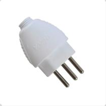 Plug Macho 2P+T 20A Branco 12un - Daneva DN1616