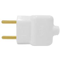 Plug Macho Com Prensa Cabo 20a Branco 14241 - Ilumi Plug Macho Com Prensa Cabo 20a Branco 14241 - Ilumi