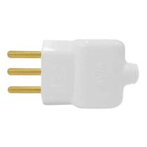 Plug Macho Com Prensa Cabo 2p+t 20a Branco 14351 - Ilumi Plug Macho Com Prensa Cabo 2p+t 20a Branco 14351 - Ilumi