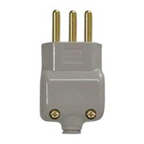 Plug Macho Com Prensa Cabo 2p+t 20a Cinza 14051 - Ilumi Plug Macho Com Prensa Cabo 2p+t 20a Cinza 14051 - Ilumi