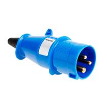 Plug Macho Industrial Steck 2p+t 16a Azul 250v Newkon N-3076