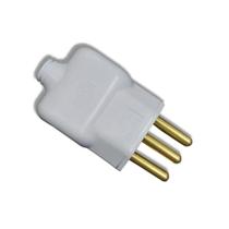 Plug Macho Reto 2p+t 20a Ilumi Prensa Cabo 10 Peças