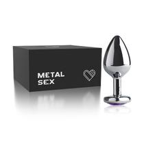 Plug Metal Heart Cromado 6,5 x 3,2cm