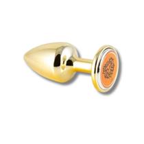 Plug Metálico P Signos Leão Dourado Plug Metálico P Signos Leão Dourado