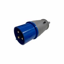 Plug Modelo 2P+T 32A 220/240v Cor Azul Referência 3276 - Soprano