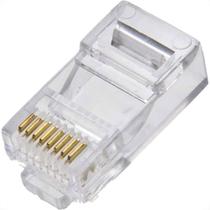 Plug Modular Para Computador Dezcomp Rj45 (8X8) - Kit C/20 Pecas Plug Modular Para Computador Dezcomp Rj45 (8X8) - Kit C/20 Pecas