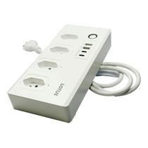 Plug multiplo de tomada inteligente zigbee - branco - Lotus