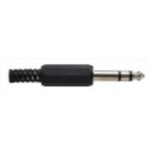 Plug P-10 Stereo 6,35Mm Com Protecao Cabo 602 - Kit C/10