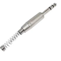 Plug P10 Macho Estéreo com Mola Profissional Roxtone Plug P10 Macho Estéreo com Mola Profissional Roxtone