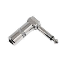 Plug P10 Macho Mono Em L Niquelado Cromado 90º Profissional Plug P10 Macho Mono Em L Niquelado Cromado 90º Profissional