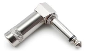 Plug P10 Mono 90 Graus L Profissional Metal Plug P10 Mono 90 Graus L Profissional Metal