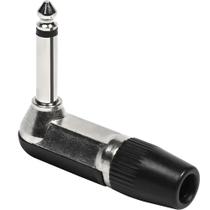 Plug P10 Mono Em L 90 Graus Metal Profissional Com Capa