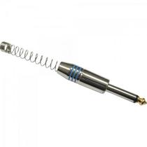 Plug P10 Mono Metal com Mola Espaçada PGPZ0027 Azul Storm - PCT / 10 Plug P10 Mono Metal com Mola Espaçada PGPZ0027 Azul Storm - PCT / 10