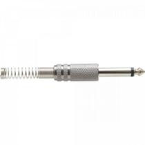 Plug P10 Mono Metal Niquelado Com Mola Genérico Storm - PCT / 50 Plug P10 Mono Metal Niquelado Com Mola Genérico Storm - PCT / 50