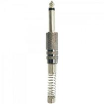 Plug P10 Mono Metal Niquelado com Mola Generico Plug P10 Mono Metal Niquelado com Mola Generico
