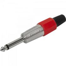 Plug P10 Mono Plástico PGPZ0020 Vermelho Storm - PCT / 5 Plug P10 Mono Plástico PGPZ0020 Vermelho Storm - PCT / 5