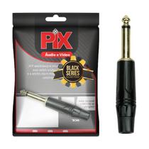 Plug P10 Mono Premium Profissional Black Séries Plug P10 Mono Premium Profissional Black Séries