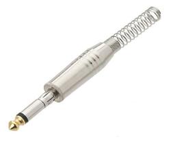 Plug P10 Mono Profissional Com Trava - Emb 05pçs - Tebera