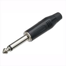 Plug P10 Mono Profissional semelhante Amphenol Preto
