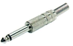 Plug p10mn metal c/ prensa cabo dentilhado