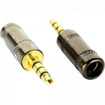 Plug P2 4C Metal Ponta Gold Storm - PCT / 10