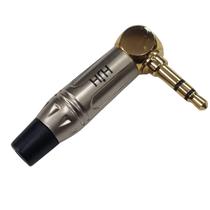 Plug P2 Estéreo 90º Linha Profissional Estilo Amphenol HJ162 HJH