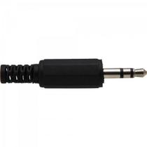Plug P2 Estéreo Com Protetor de Cabo PGPD0003 Preto Storm - PCT / 50