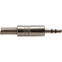Plug P2 Estéreo De Metal Com Mola Pgpd0004 Níquel 100un