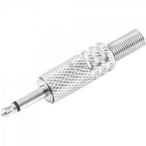 Plug P2 Mono Níquel Com Mola PGPD0005 Prata Storm - PCT / 50 Plug P2 Mono Níquel Com Mola PGPD0005 Prata Storm - PCT / 50