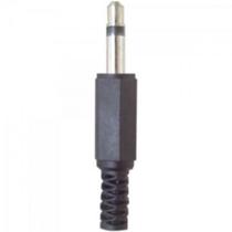 Plug P2 Mono Plástico Preto Genérico Storm - PCT / 50