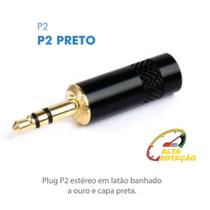 Plug P2 Santo Angelo Estereo Niquel - Op01 Plug P2 Santo Angelo Estereo Niquel - Op01
