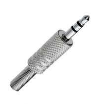 Plug P2 Stereo Metal com Mola Niquelado Pacote com 4 peças - REDEMAG